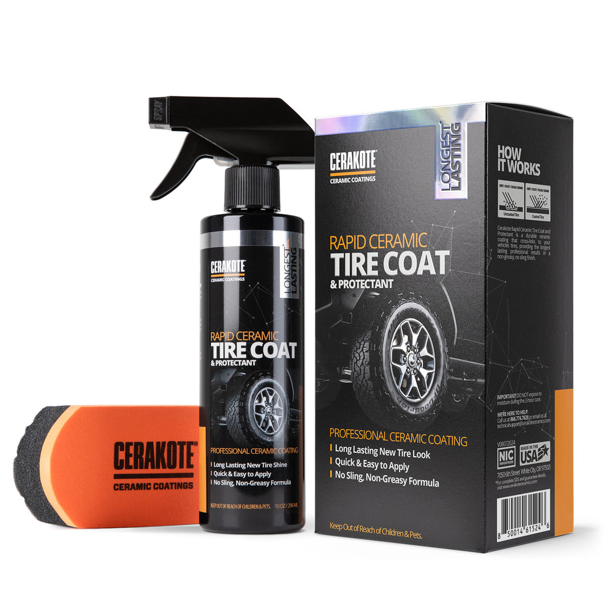 CERAKOTE® Rapid Ceramic Tire Coat 10 oz. Kit