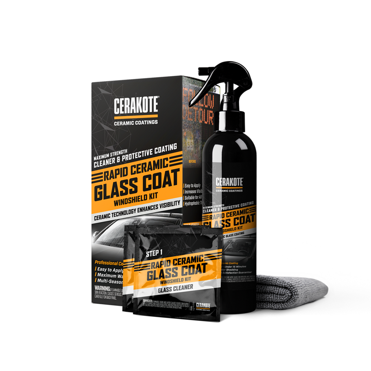 CERAKOTE® Rapid Ceramic Glass Coat Windshield Kit